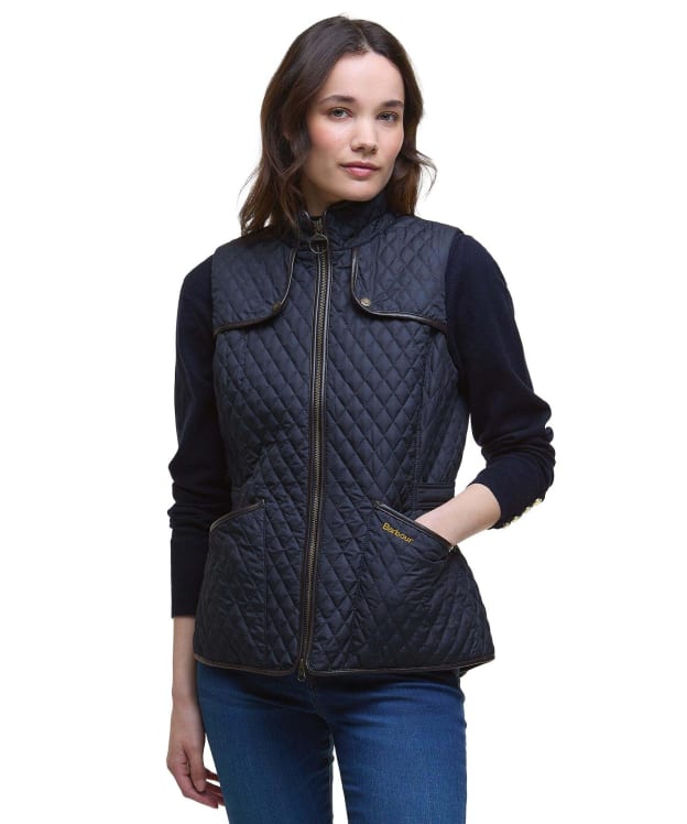 Women's Barbour Dahlia Quilted Gilet - Dark Navy