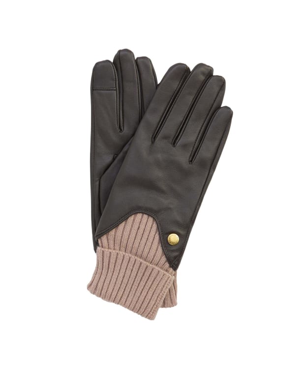 Women's Barbour Deanna Leather Gloves - Brown / Camel