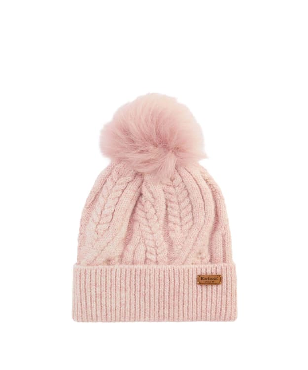 Women's Barbour Elsdon Beanie Hat - Soft Pink
