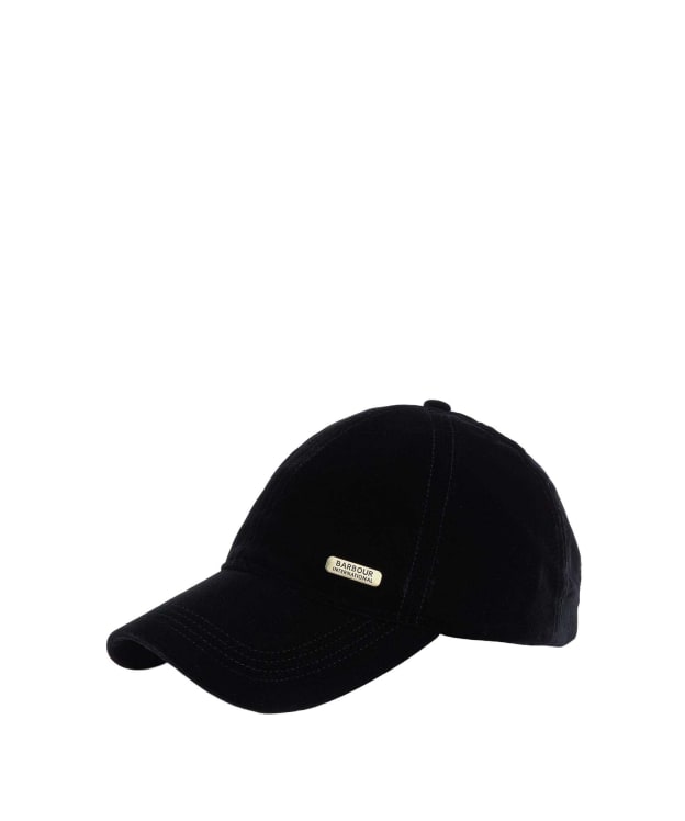 Women's Barbour International Cecilla Velvet Cap - Black