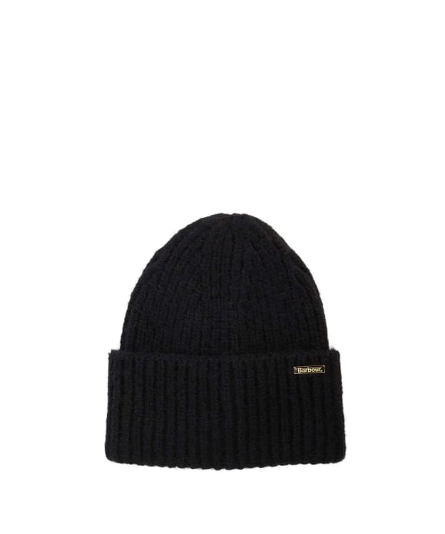 Women's Barbour Meryl Beanie Hat - Black
