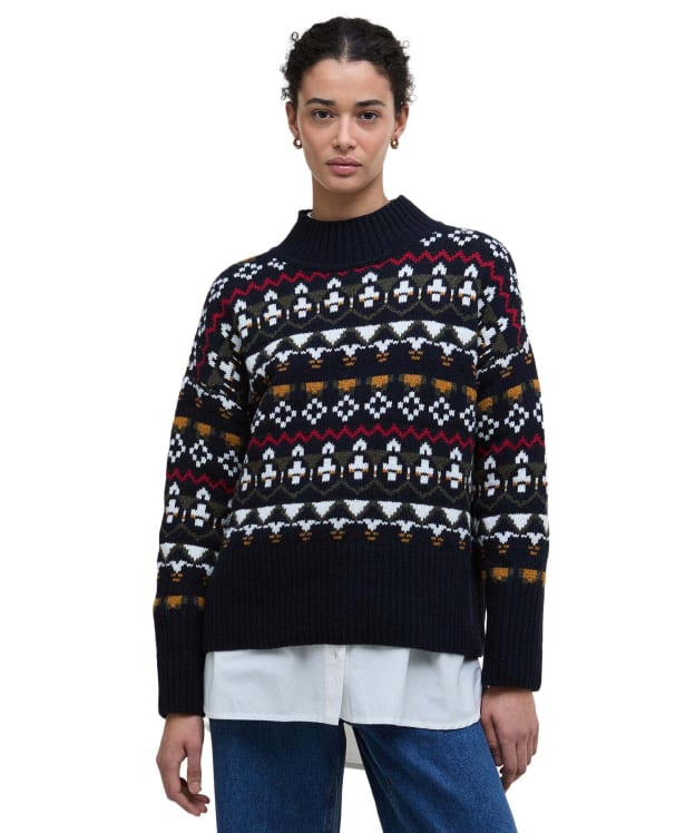 Women's Barbour Larisa Knitted Jumper - Navy