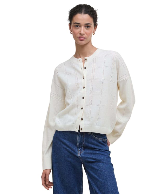 Women's Barbour Blakely Knitted Cardigan - Cloud