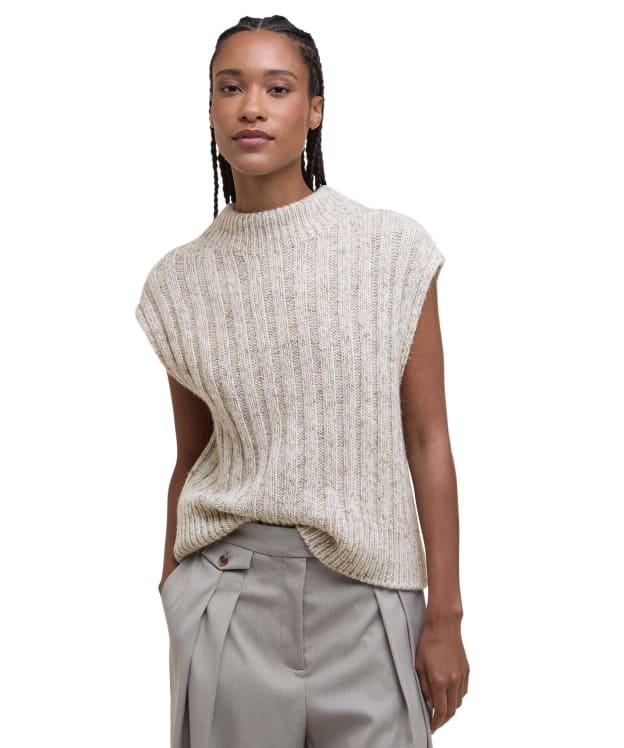 Women's Barbour Anastasia Knitted Vest - Oat