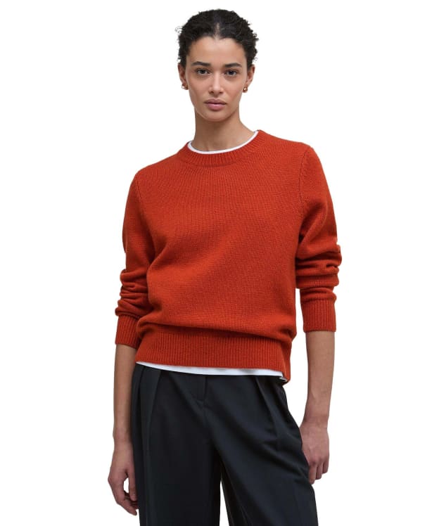 Women's Barbour Woodhouse Knitted Jumper - Orange
