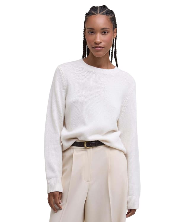 Women's Barbour Woodhouse Knitted Jumper - Ecru