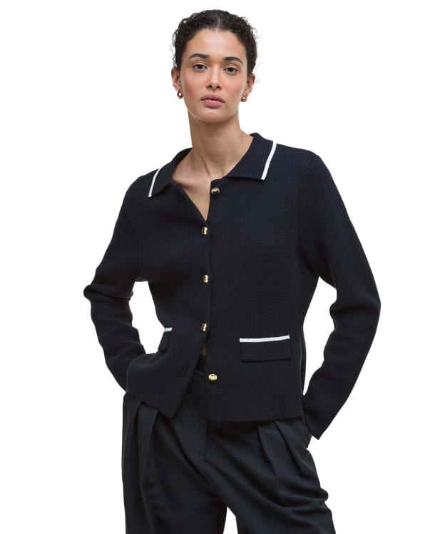 Women's Barbour Colleen Knitted Cardigan - Dark Navy
