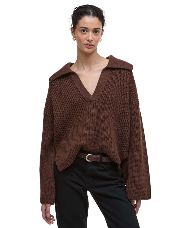 Women's Barbour Robyn Knitted Jumper - Vicuna