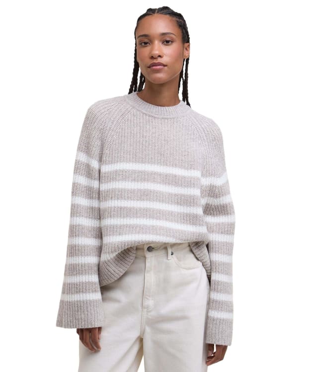 Women's Barbour Irene Knitted Jumper - Oat Stripe