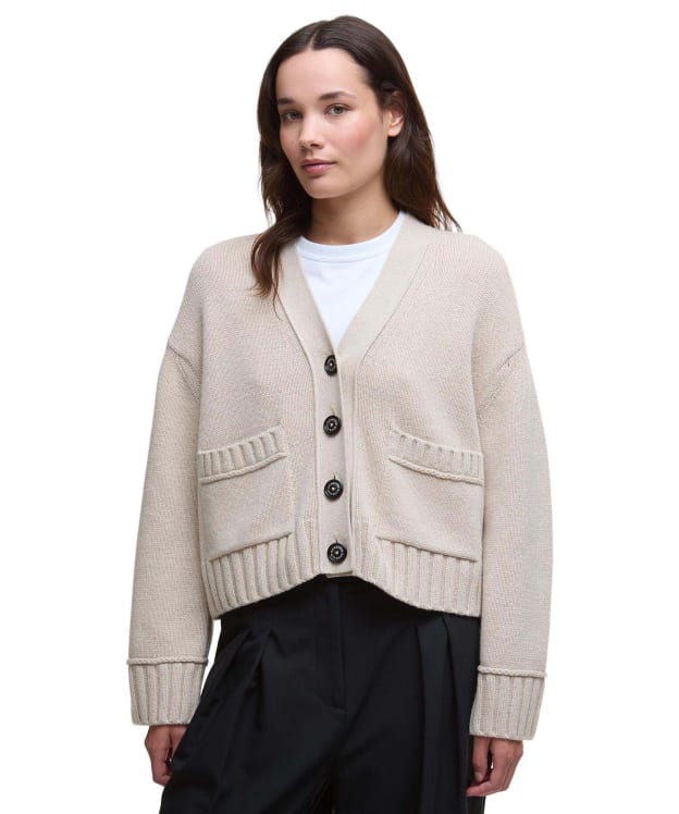 Women's Barbour Faye Knitted Cardigan - Oatmeal