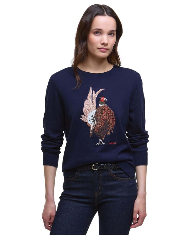 Women's Barbour Homeswood Knitted Jumper - Navy