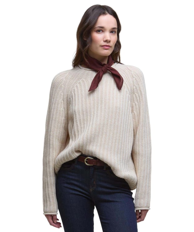 Women's Barbour Bamburgh Knitted Jumper - Birch