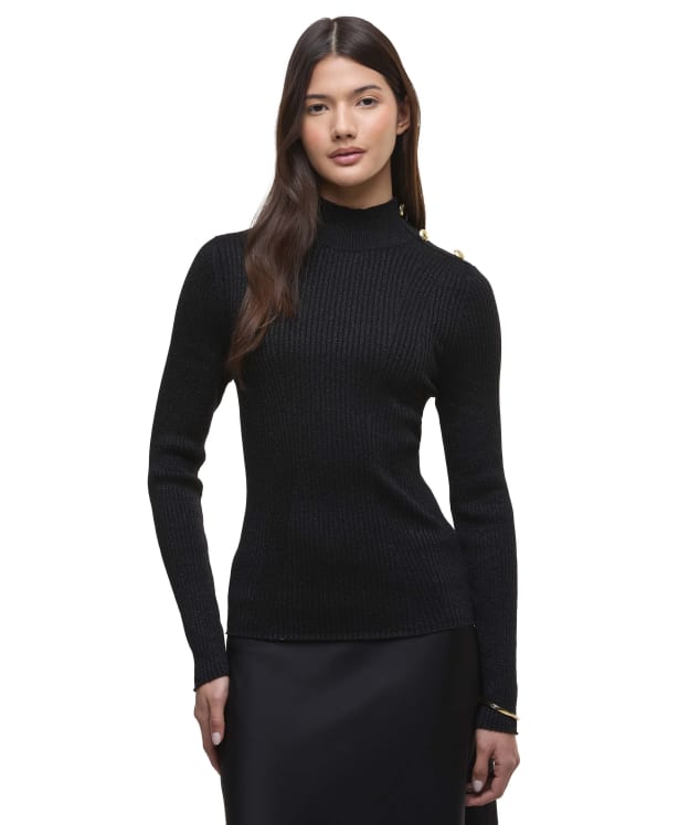 Women's Barbour International Stella Knitted Jumper - Black