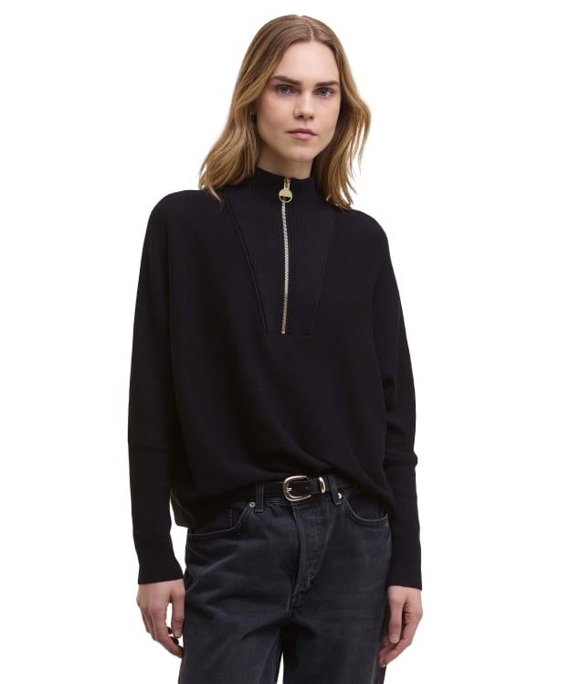 Women's Barbour International Lola Knitted Jumper - Black