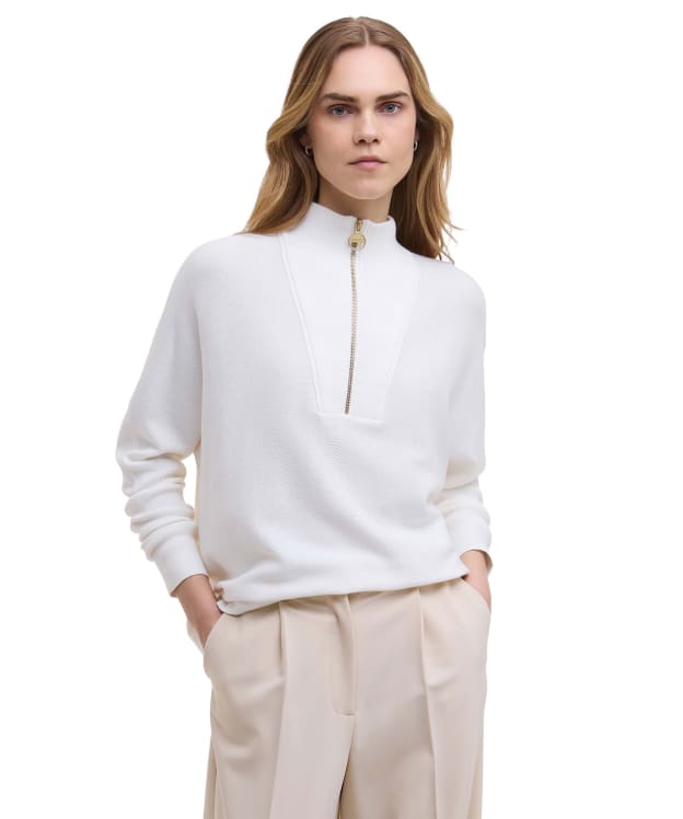 Women's Barbour International Lola Knitted Jumper - Off White
