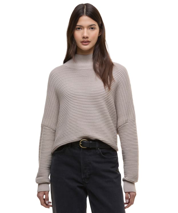 Women's Barbour International Kaia Knitted Jumper - Oat