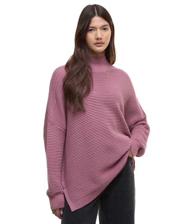 Women's Barbour International Kaia Knitted Jumper - Raspberry