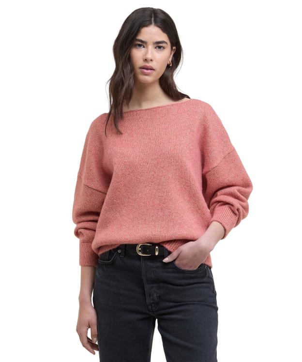 Women's Barbour International Juliana Knitted Jumper - Raspberry