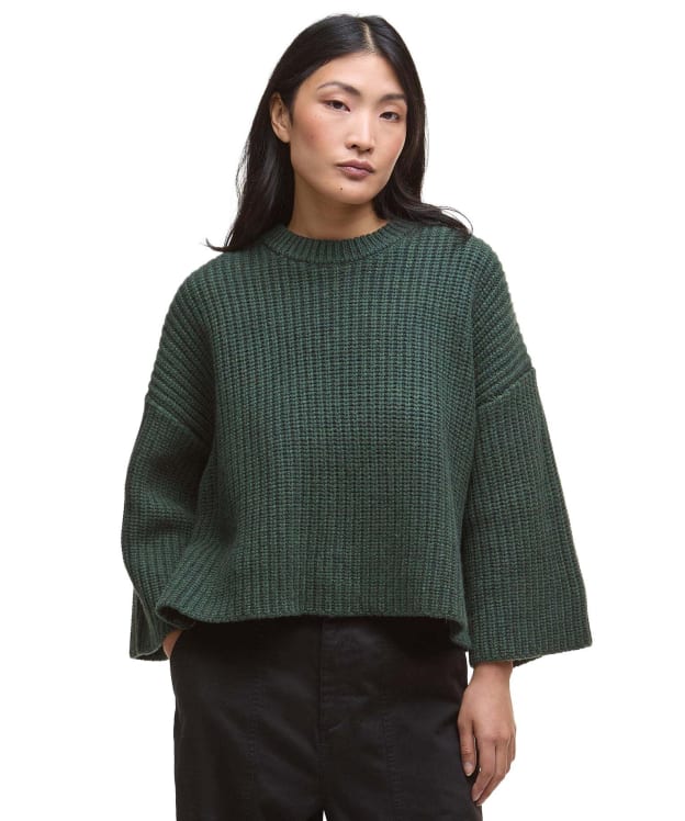 Women's Barbour Lilian Knitted Jumper - Olive