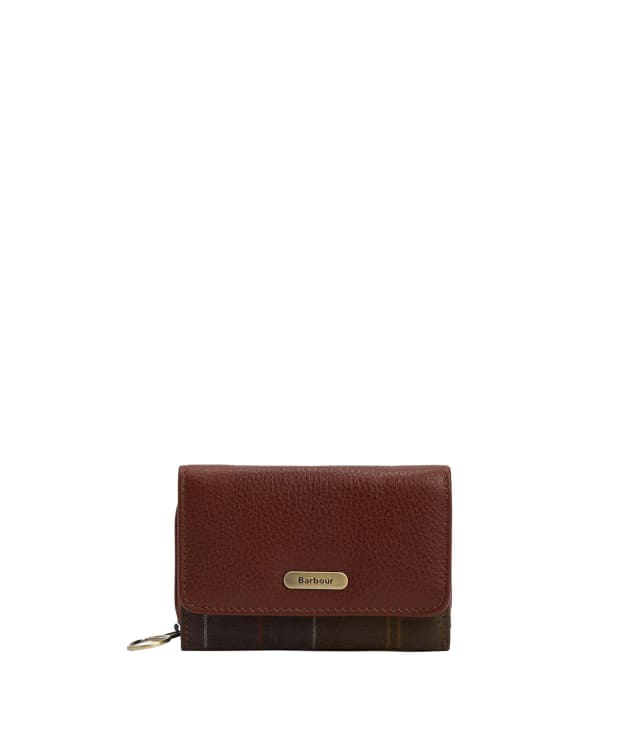 Women's Barbour Rosa Leather French Purse - Brown / Classic