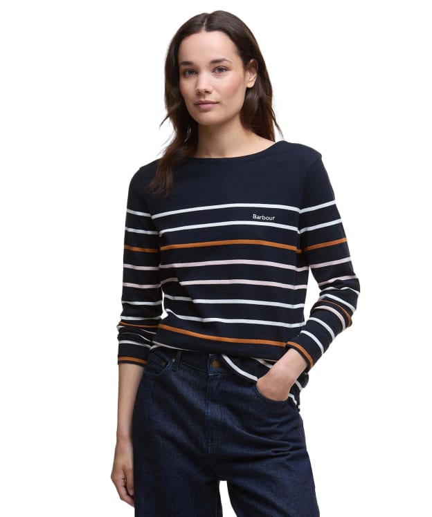 Women's Barbour Hawkins Top - Navy Stripe 3
