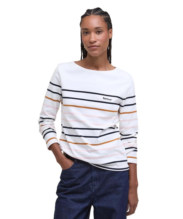 Women's Barbour Hawkins Top - Cloud Stripe 3