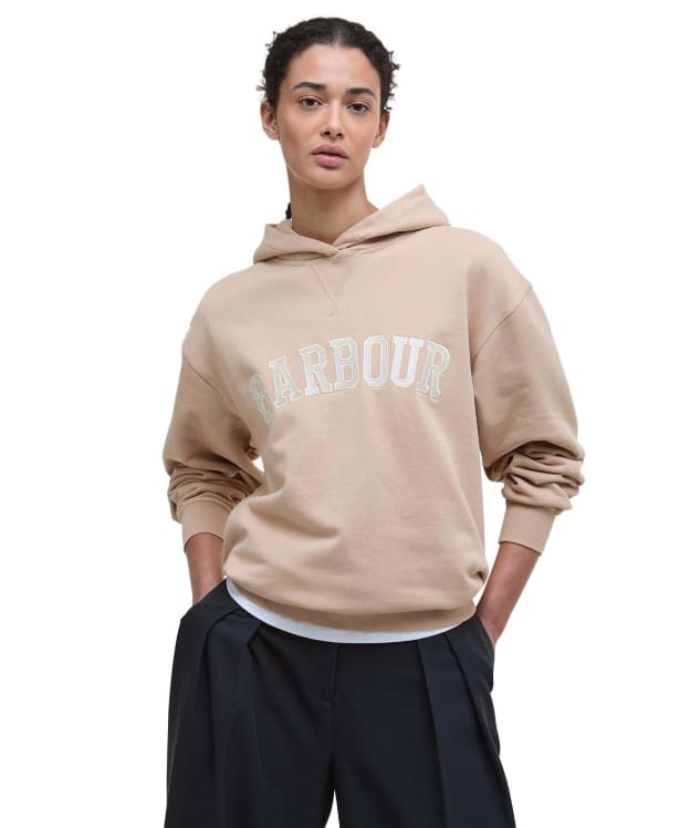 Women's Barbour Northumberland Hoodie - Pale Camel