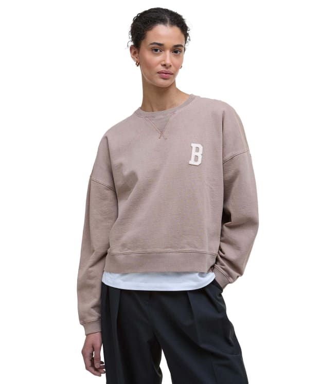 Women's Barbour Elisha Sweatshirt - Military Brown