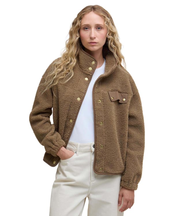 Women's Barbour Mabel Fleece - Military Brown