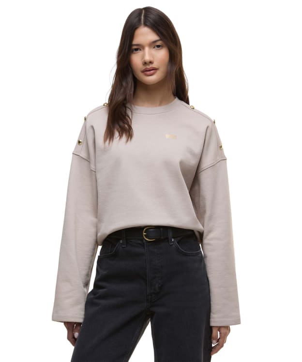 Women's Barbour International Juliana Sweatshirt - Oat