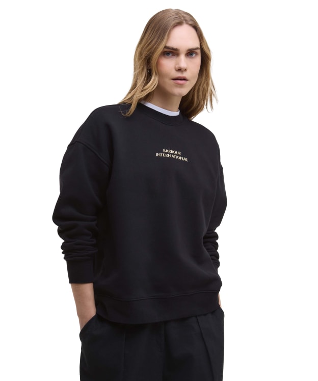 Women's Barbour International Kaia Sweatshirt - Black