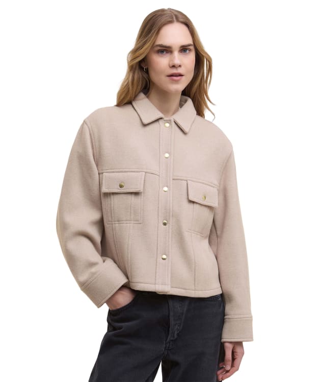Women's Barbour International Chloe Overshirt - Oat