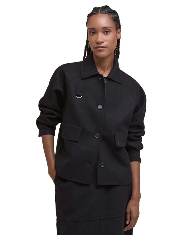 Women's Barbour Leonie Overshirt - Black