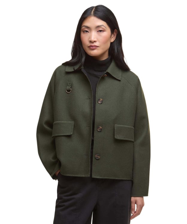 Women's Barbour Leonie Overshirt - Olive