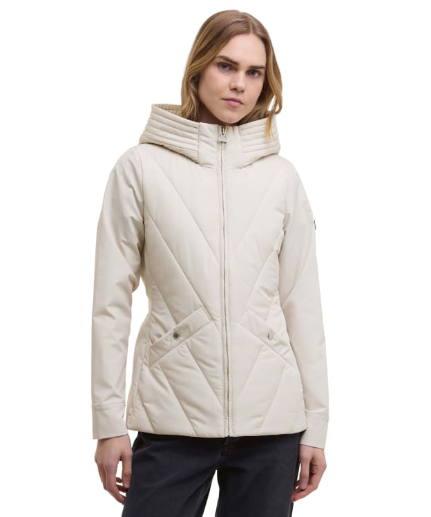Women's Barbour International Diablo Quilted Sweater Jacket - Jasmine