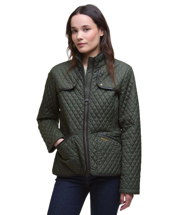 Women's Barbour Dahlia Quilted Jacket - Olive
