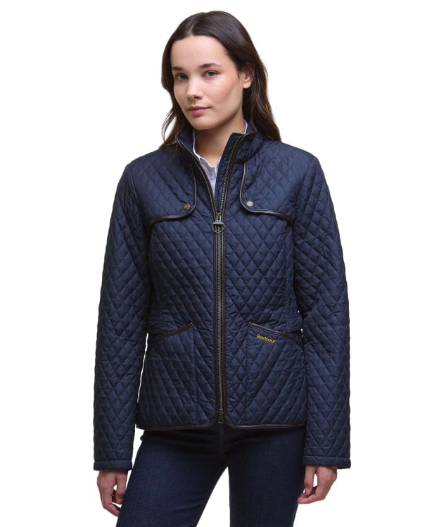 Women's Barbour Dahlia Quilted Jacket - Dark Navy