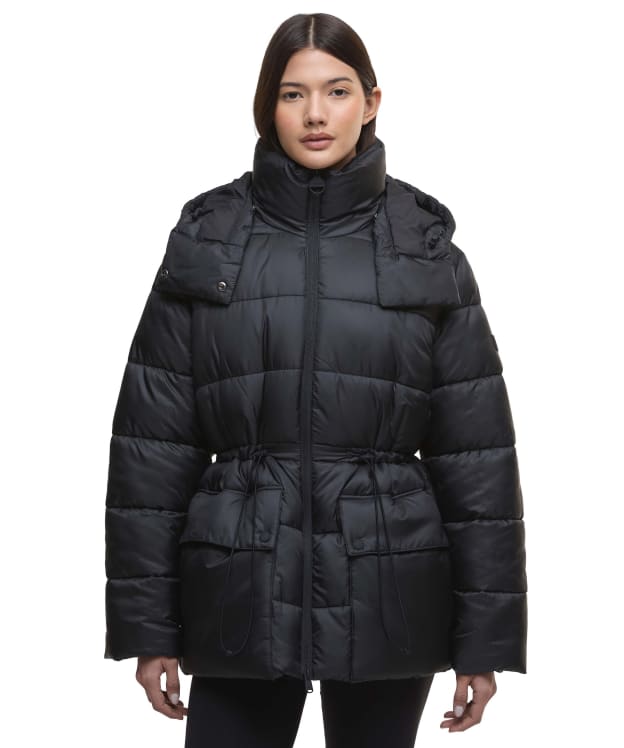 Women's Barbour International Lisbon Puffer Jacket - Black
