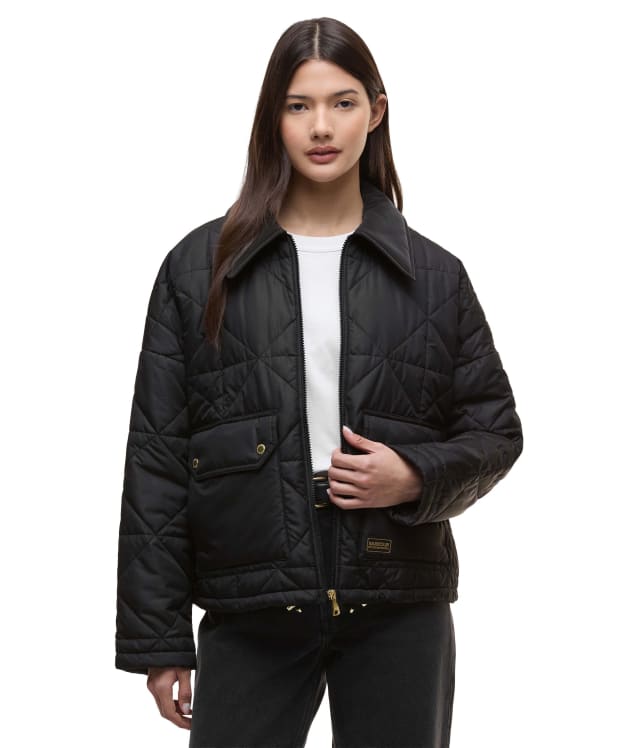 Women's Barbour International Juliana Quilted Jacket - Black