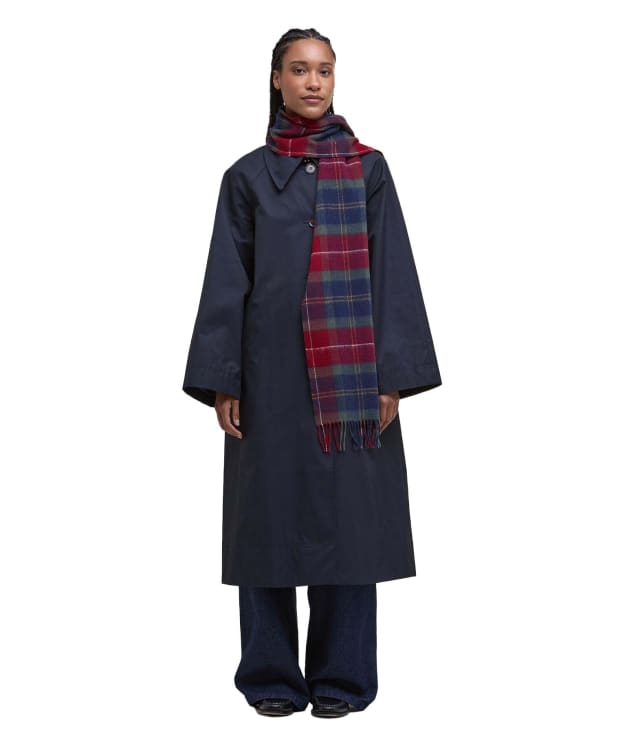 Women's Barbour Tartan Scarf - Winterberry Tartan