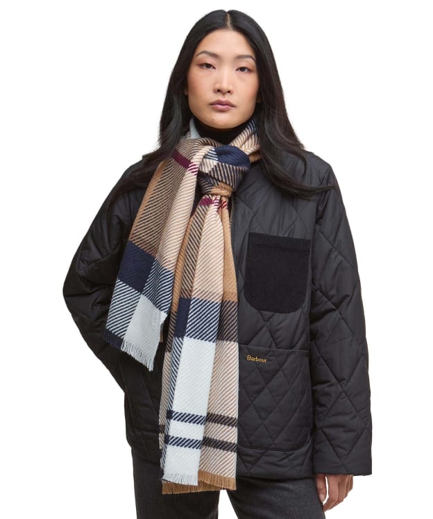 Women’s Barbour Blair Tartan Scarf - Hessian Tartan