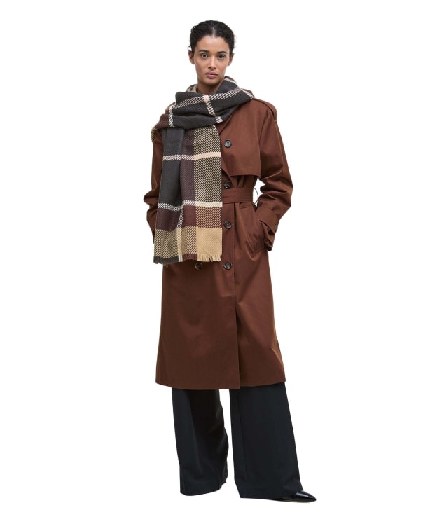 Women’s Barbour Blair Tartan Scarf - Gardenia Tartan