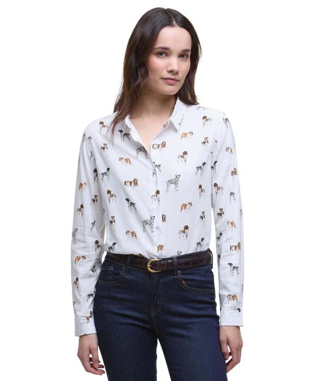 Women’s Barbour Safari Shirt - Dog Print 2