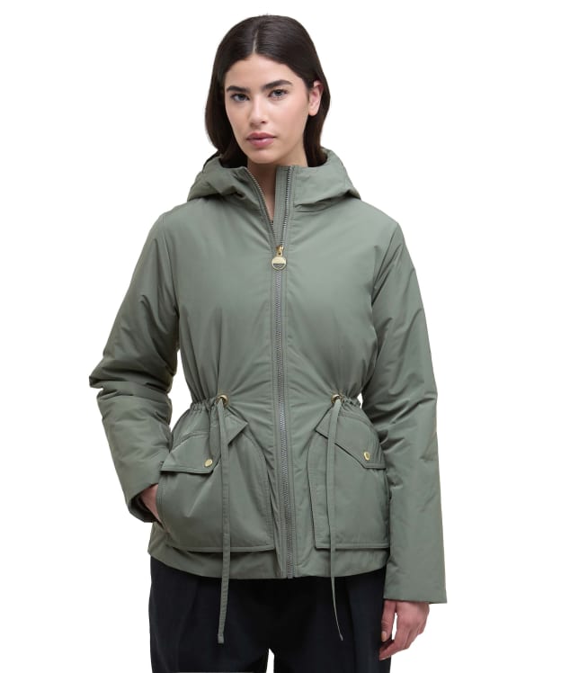 Women's Barbour International Winter Piper Showerproof Jacket - Dusky Khaki