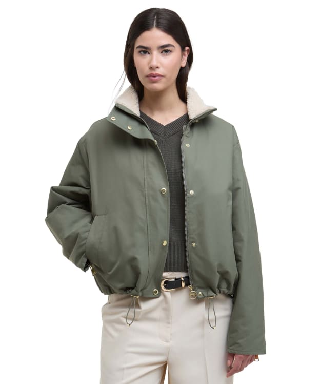 Women's Barbour International Luanda 3 In 1 Showerproof Jacket - Dusky Khaki