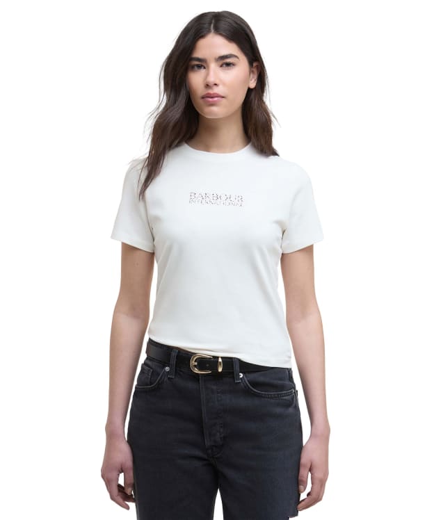 Women's Barbour International Harley T-Shirt - Off White