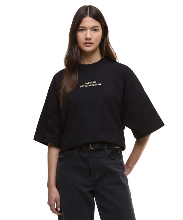 Women's Barbour International Kaia T-Shirt - Black