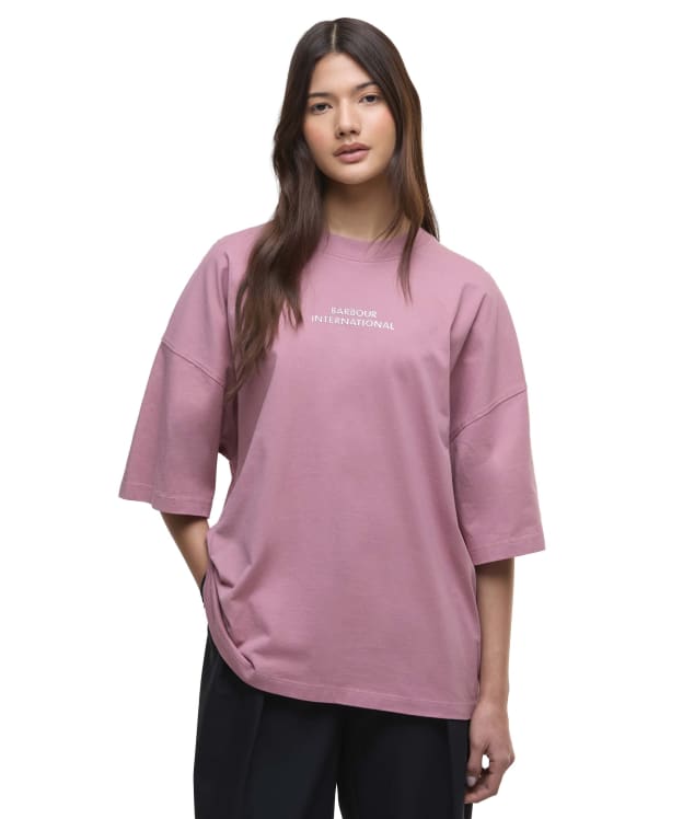 Women's Barbour International Kaia T-Shirt - Raspberry