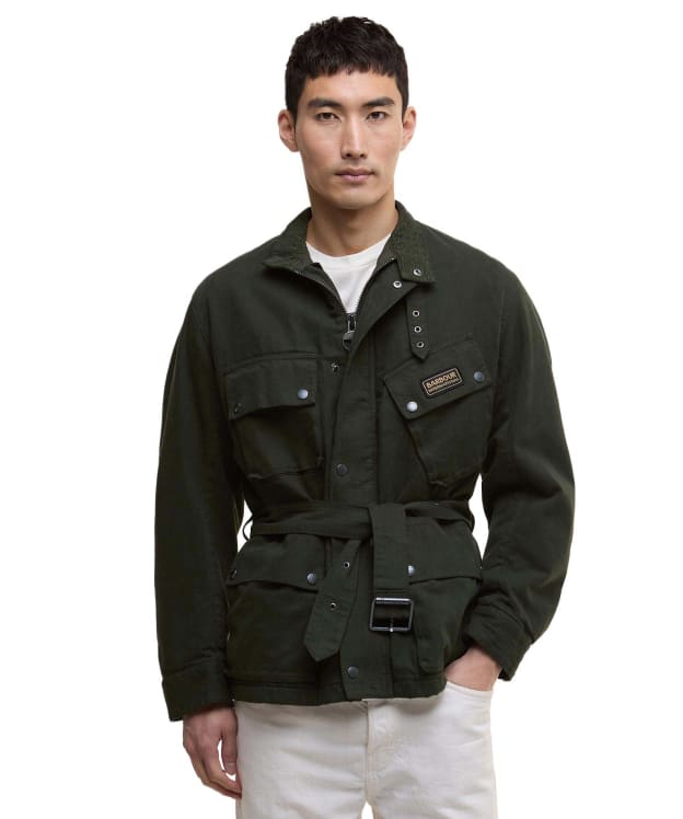 Men's Barbour International Washed Casual A7 Jacket - Sage