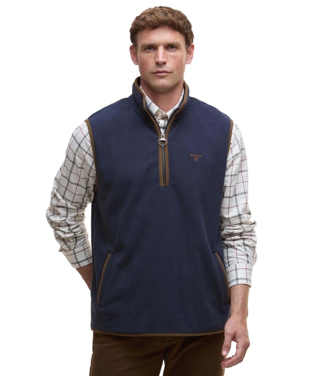 Men's Barbour Harwood Gilet Fleece - Navy
